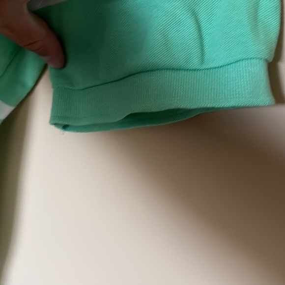 Chaps Green and White Striped Polo Shirt size S - Picture 3 of 6